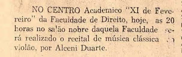 Alceni's Recital at the Law School Center