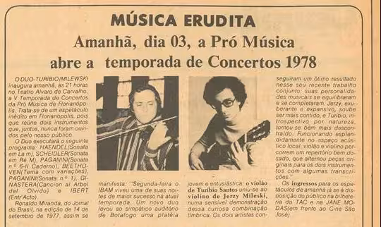Turíbio Santos em Duo com Milewski , 1978